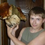 Фото: Гриб-гигант нашли в лесу жители Карелии